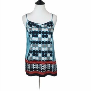 CAbi Spot On Silk Tunic Cami  Size: XS